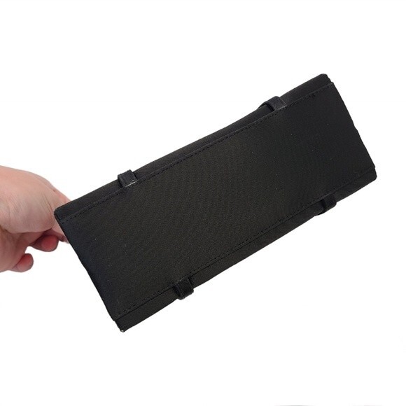 Vintage Y2K La Regale Small Black Satin Mini Handbag - Picture 6 of 16